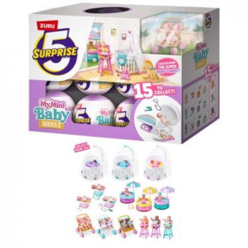 5 Surprise My Mini Baby Series 2 Mystery Box 24 Packs Zuru Toys