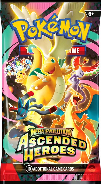 Pokemon Mega Evolution Ascended Heroes Booster Pack 10 Cards