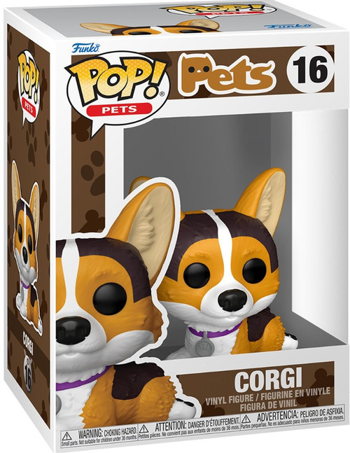 Funko POP Pets Corgi Vinyl Figure 16 - ToyWiz
