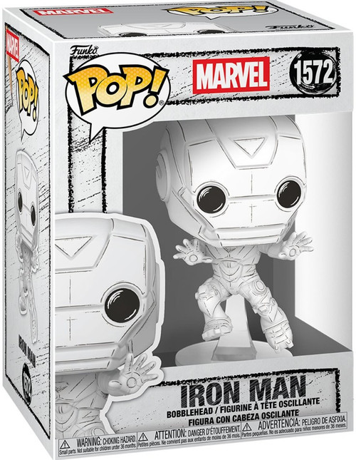 Funko Marvel Sketched POP Marvel Iron Man 3.75 Vinyl Figure 1572