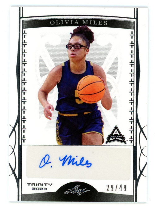 NCAA 2023 Leaf Trinity Basketball Single Card 2949 Olivia Miles BA