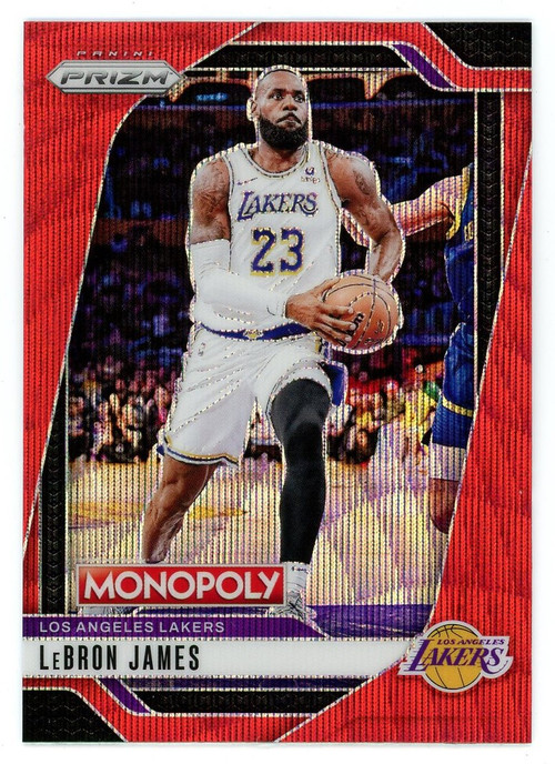 NBA 2024-25 Panini Prizm Monopoly Single Card Red Wave Lebron