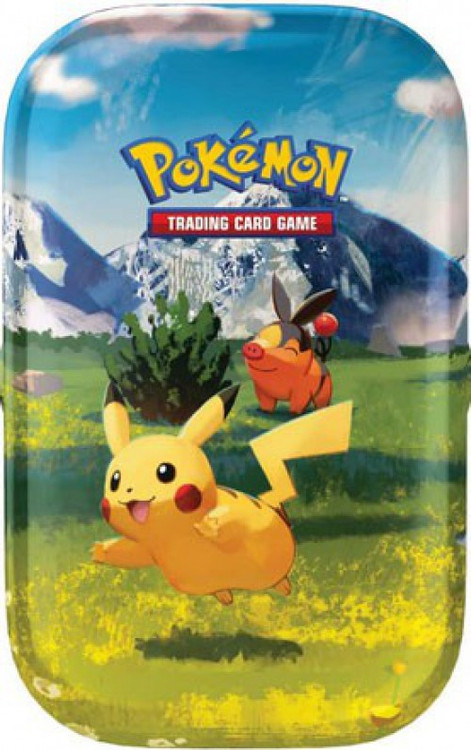 pokemon cards pikachu tin Pokmon TCG: GO Mini ideal for displaying in your room Pokemon Mega Evolution Ascended Heroes