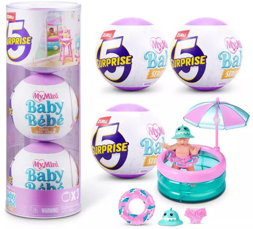 5 Surprise My Mini Baby Series 2 LOT of 3 Mystery Packs 3 RANDOM