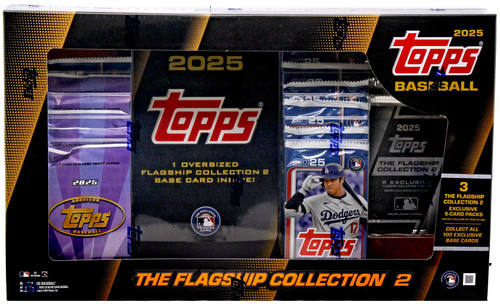 MLB Topps 2025 Baseball The Flagship Collection 2 Exclusive Trading Card Box  12 Packs - ToyWiz