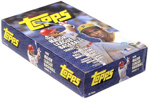 MLB Topps 1998 Baseball Series 2 Trading Card HOBBY Box 36 Packs