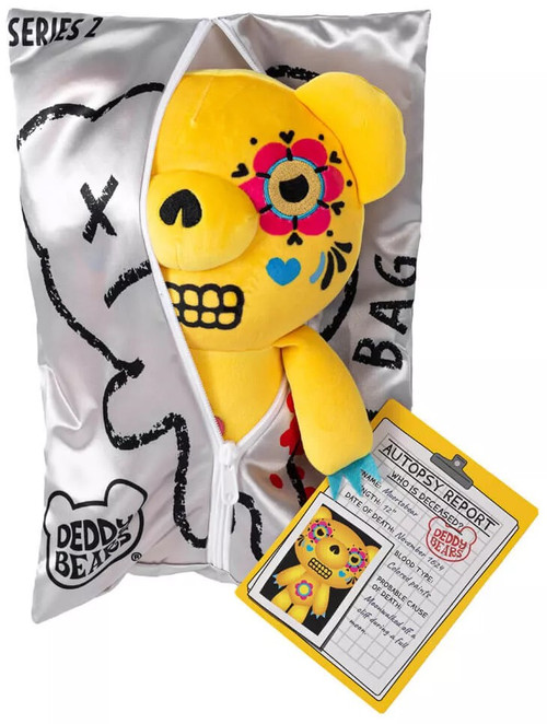 Deddy Bears Zippered Body Bag Series 2 Muertobear 12 Plush - ToyWiz