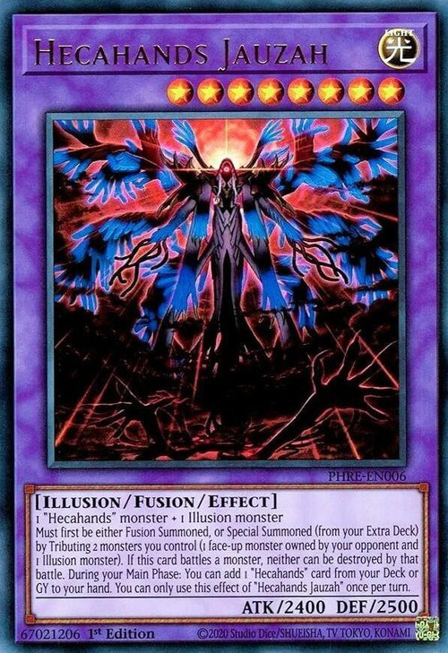 YuGiOh Trading Card Game Phantom Revenge Single Card Ultra Rare Hecahands Jauzah PHRE-EN006 - ToyWiz YuGiOh Trading Card Game Phantom Revenge Single Card Ultra Rare Hecahands Jauzah PHRE-EN006 - ToyWiz