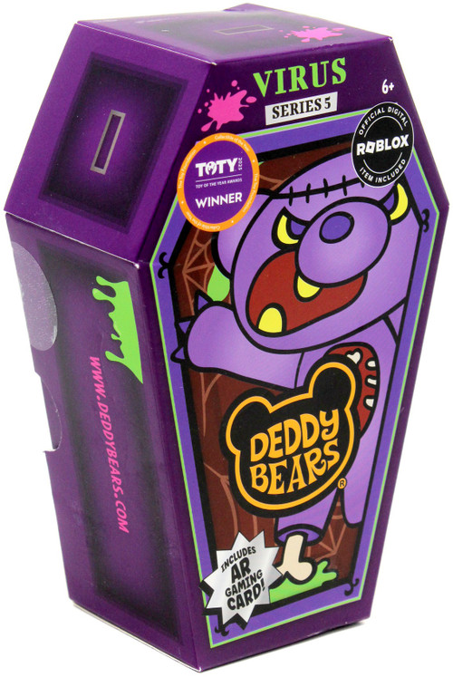 Deddy Bears Coffin Series 5 Virus 5 Plush Includes AR Gaming Card
