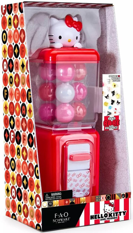Hello Kitty Mini Figure Vending Machine Play Set 12 Mystery