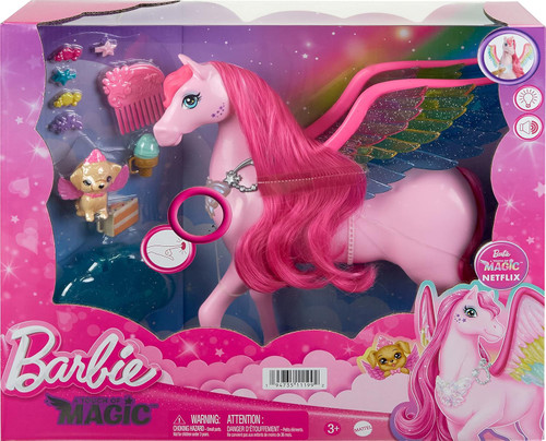 Barbie Touch of Magic Pegasus with Puppy Lights Sounds Mattel - ToyWiz