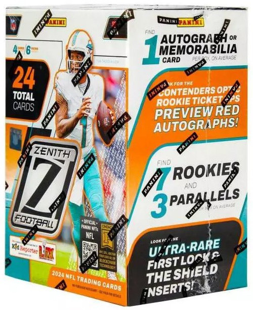 NFL 2024 Zenith Football Trading Card BLASTER Box 6 Packs Panini