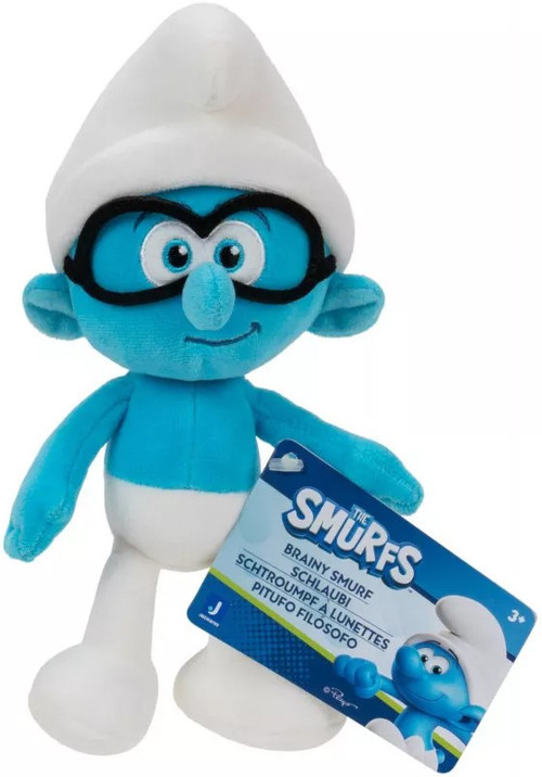 P.Smurf×P.NangNual×P.Moonlight Dwarf pup The Smurfs A New Touch of Blue Brainy Smurf 7 Plush Jazwares - ToyWiz