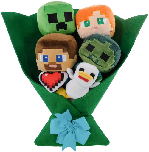 Minecraft 2026 Valentines Day Steve, Creeper, Alex Chicken Jockey