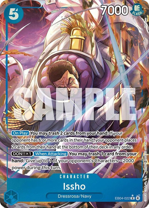 One Piece Trading Card Game The Azure Sea's Seven Rare Issho EB04-022  [Alternate Art]