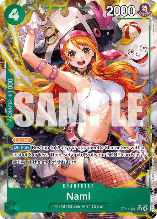2011 ONE PIECE NAMI カード #07 One Piece Trading Card Game The Azure Seas Seven Single Card Super