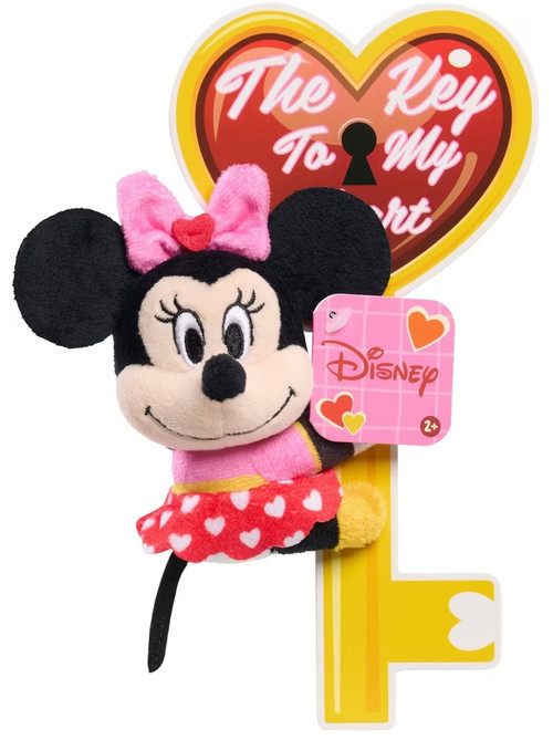 Lクリンminnie Disney Mickey Mouse Friends Valentines The Key to My Heart Minnie