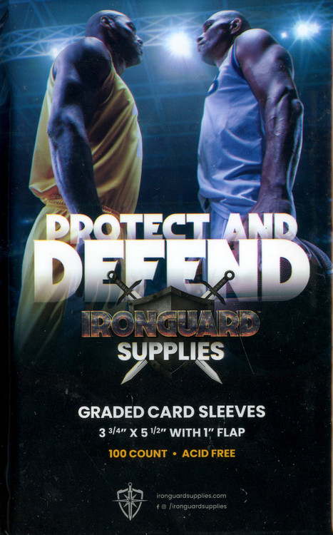 Ironguard Supplies Graded 3.75 x 5.5 with 1 Flap Card Sleeves 100 Count -  ToyWiz