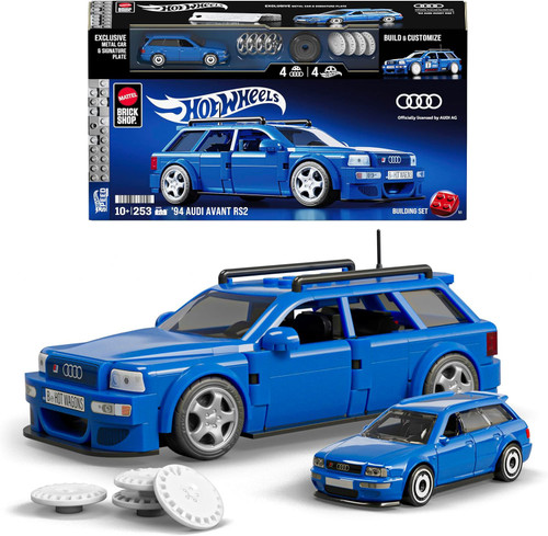 Hot Wheels Brick Shop Speed Series 94 Audi Avant RS2 Building Set