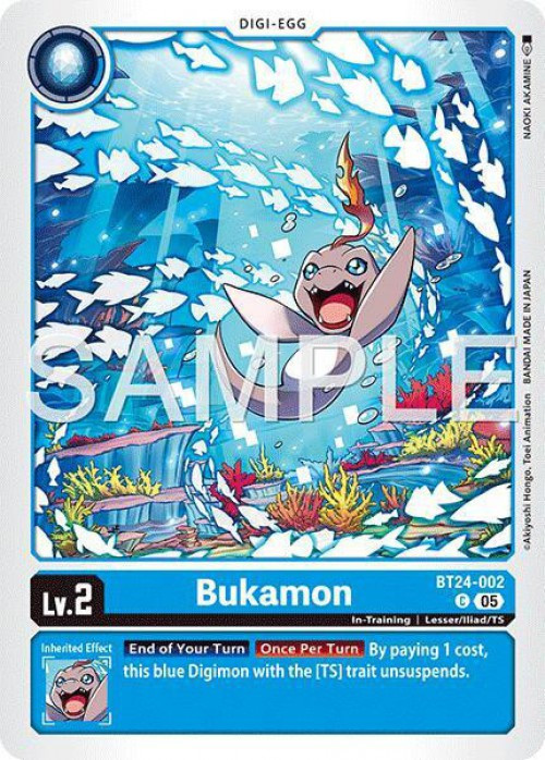 Digimon Trading Card Game Time Stranger Single Card Common Bukamon