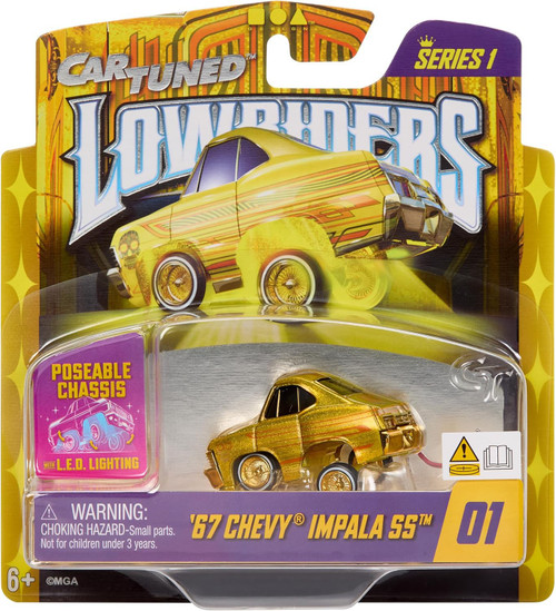 CarTuned Lowriders Series 1 67 Chevy Impala Diecast Car 01