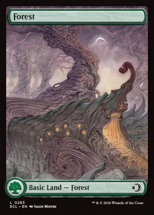 mtg forest cards Print Bloomburrow (BLB) #279 Illustrated by David Robert Hovey Magic unhinged forest