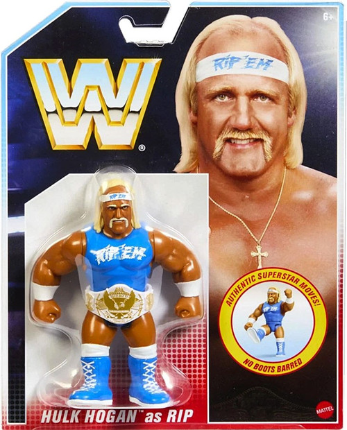 WWE Wrestling Official Retro Hulk Hogan as RIP 4.5 Action Figure