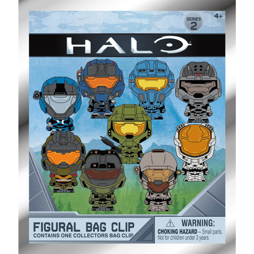 Halo 3D Figural Foam Bag Clip Halo Series 2 Mystery Pack 1 RANDOM