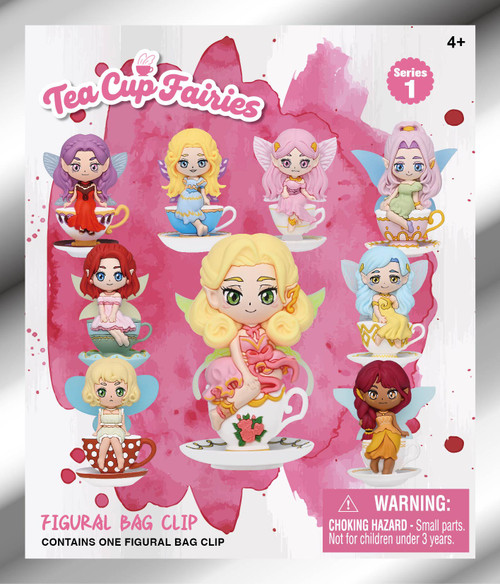 Tea Cup Fairies 3D Figural Foam Bag Clip Tea Cup Fairies Series 1