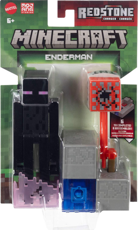 Minecraft Redstone Charged Enderman 3.25 Action Figure Mattel Toys