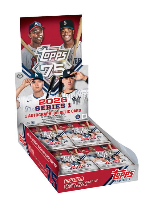 MLB Topps 2026 Series 1 Baseball Trading Card HOBBY Box 20 Packs