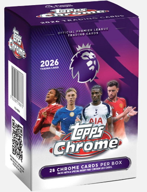 EPL Chrome 2026 Premier League Soccer Trading Card BLASTER Box 7 Packs  Topps - ToyWiz
