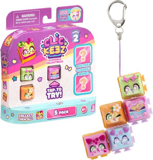 【新品未開封】ビークレンズ 2箱　Jewel酵素5袋おまけつき♩ Clickeez Series 2 Mystery 5-Pack 5 RANDOM Clickable Collectibles