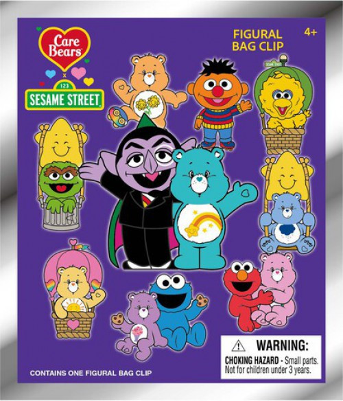 Care Bears x Sesame Street 3D Figural Foam Bag Clip Care Bears x
