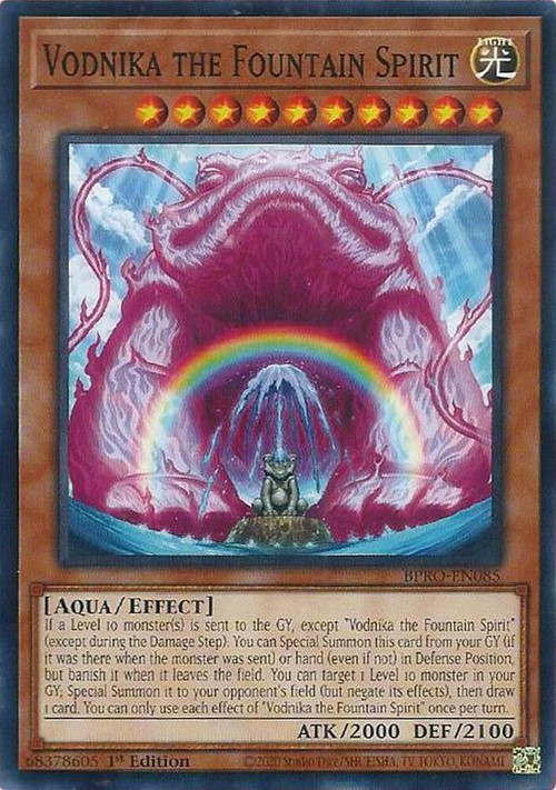 YuGiOh Trading Card Game Burst Protocol Single Card Common Vodnika the Fountain Spirit BPRO-EN085 - ToyWiz YuGiOh Trading Card Game Burst Protocol Single Card Common Vodnika the Fountain Spirit BPRO-EN085 - ToyWiz