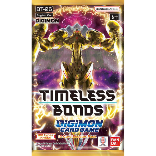 Digimon Card Game Timeless Bonds Booster Pack BT-26 ENGLISH, 12