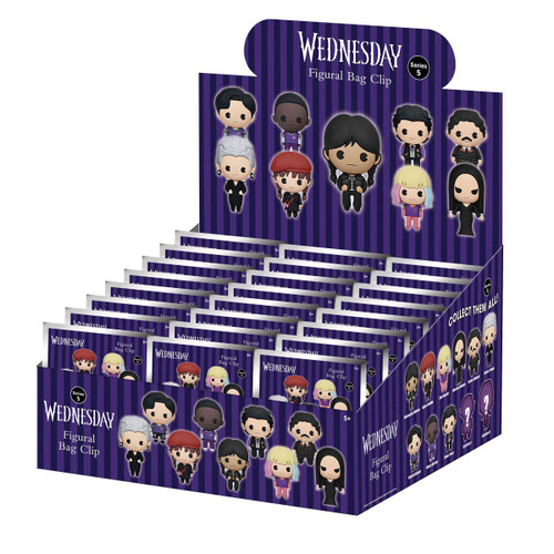 Wednesday 3D Figural Bag Clip Wednesday Series 5 Mystery Box 24