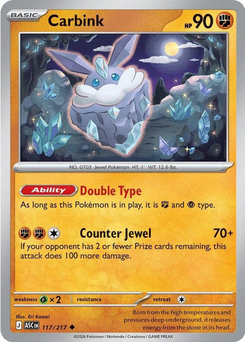 carbink pokemon card price - (50/124) have for your premier collection. Carbink (108/196) [Sword & Shield: