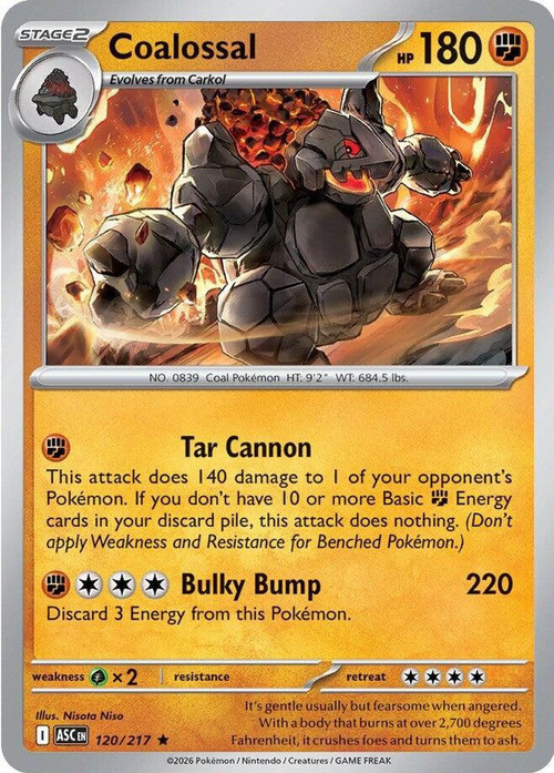 gold coalossal pokemon card Pokemon Card - S&S: Battle Styles 080/163 - COALOSSAL (holo-foil):  BBToyStore.com