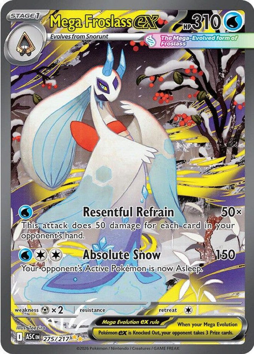 MEGA FROSLASS ex トレーディングカード pokemonascendedheroes275megafr