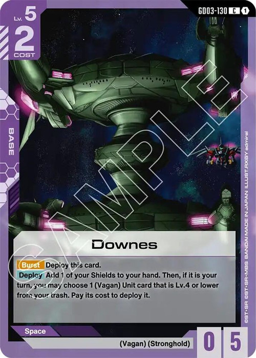 Gundam Trading Card Game Steel Requiem Single Card Common Downes