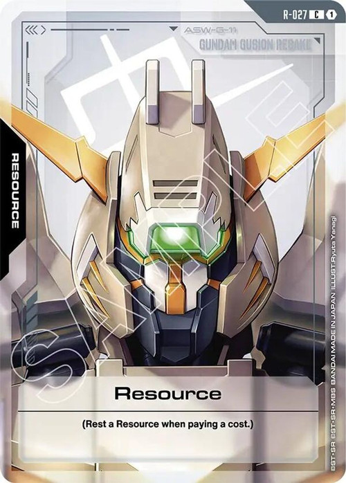 Gundam Trading Card Game Steel Requiem Single Card Common Resource