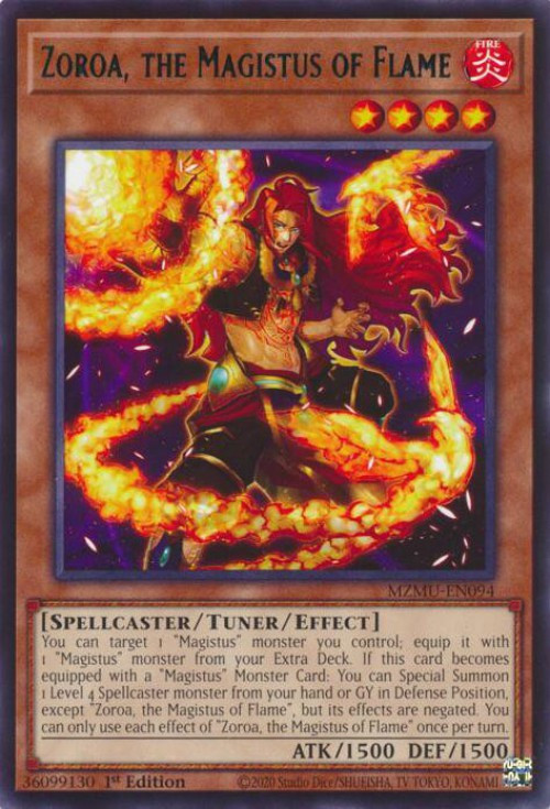 YuGiOh Trading Card Game Maze of Muertos Single Card Rare Zoroa