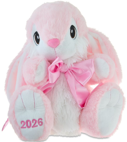 Way to Celebrate 2026 Easter Hopster Bunny Exclusive 14 Plush Pink