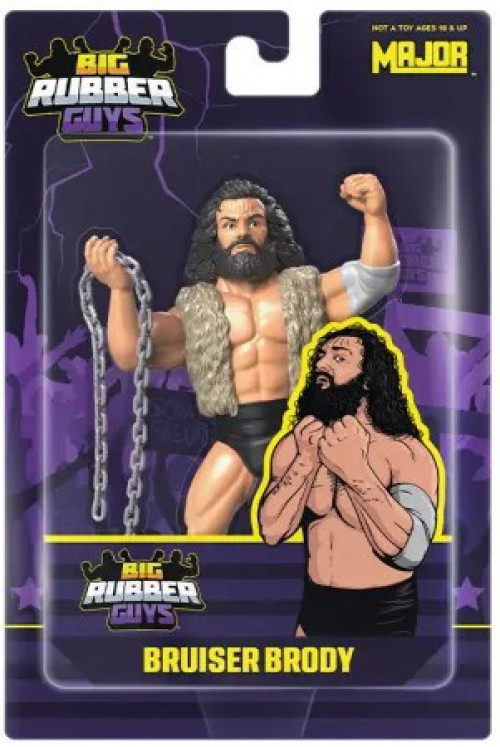 Big Rubber Guys WWE Wrestling Bruiser Brody 8 Action Figure Major