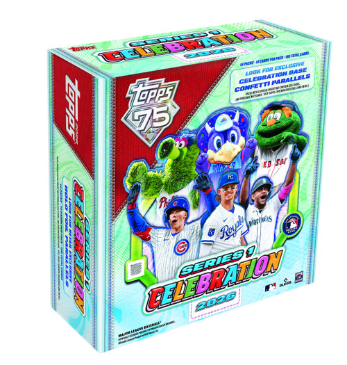 MLB Topps 2026 Series 1 Baseball Celebration Trading Card MEGA Box