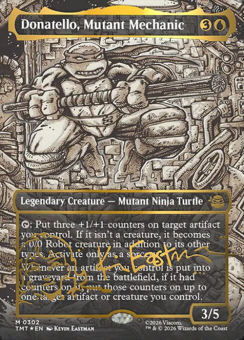Magic The Gathering Teenage Mutant Ninja Turtles Single Card Mythic Rare  Donatello, Mutant Mechanic 302 Headliner - ToyWiz