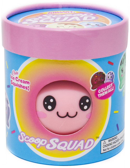Scoop Squad Ice Cream Squishies Sassy Strawberry Squeeze Toy Kalan - ToyWiz