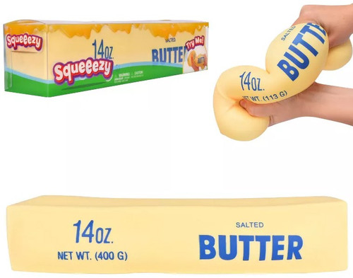 Squeezy Jumbo Butter 10 Squeeze Toy Sunny Days Entertainment - ToyWiz