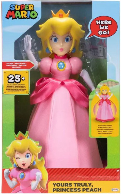 Nintendo Super Mario Yours Truly, Princess Peach 12 Talking Deluxe